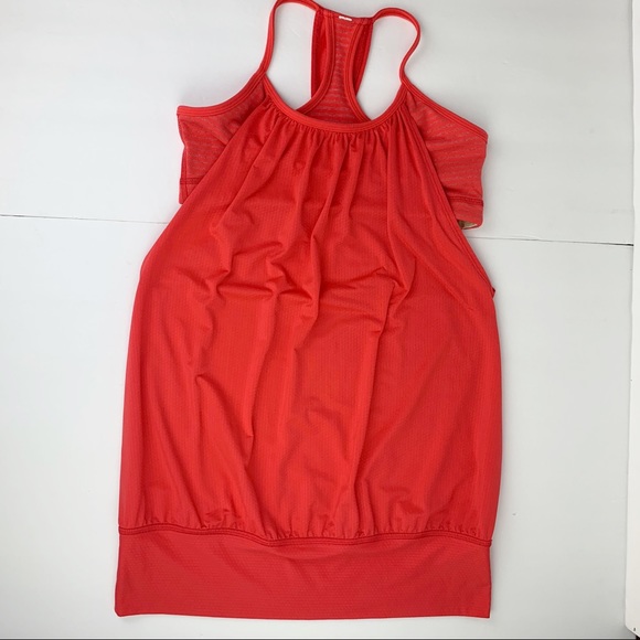 lululemon athletica Tops - Lululemon No Limits Tank Racerback Top Red-Orange